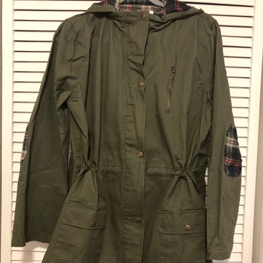 NWOT Blu Pepper Army Green Jacket